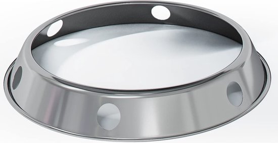FLAVEMOTION® wokringhouder voor woks en wokpannen roestvrij staal Ø 25 cm wokring voor gaskookplaat wokstandaard voor het serveren aan tafel wok accessoires