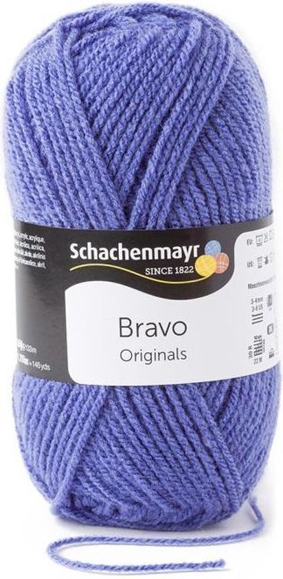 Bravo Wol - 50 gram - Paars