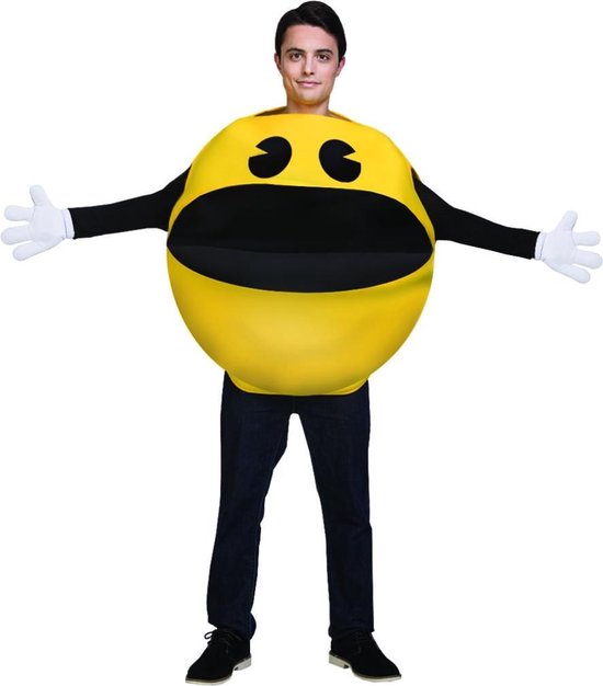 FUNIDELIA Pac-Man kostuum voor vrouwen en mannen - Maat: One Size |