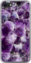 6F hoesje - geschikt voor iPhone SE (2020) - Transparant TPU Case - Purple Geode #ffffff