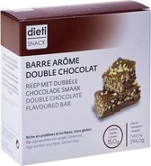 Dietisnack | Proteïnereep | Dubbele Chocolade | 7 x 42 gram | Koolhydraatarm eten doe je zó!