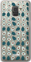 6F hoesje - geschikt voor Samsung Galaxy A8 (2018) -  Transparant TPU Case - Avocado's #ffffff