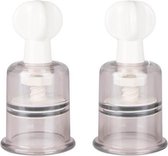 Bundle - Easytoys Fetish Collection - Tepelzuigers 2 Stuks - Medium met glijmiddel