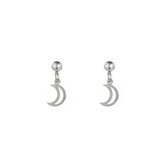 Go Dutch Label Oorbellen Oorknop Maan Zilver E1289-1