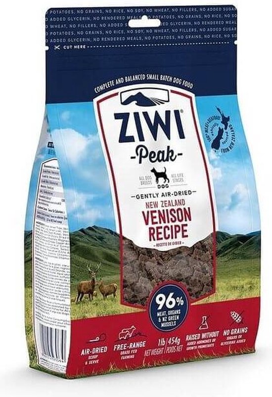ZIWI Peak Dog Gently Air-Dried Venison 454 gr. | 454 gram