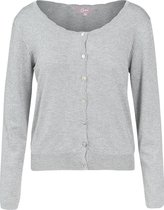 Cassis - Female - Cardigan met lurex  - Lichtgrijs