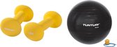 Tunturi - Fitness Set - Neopreen Dumbbellset 2 x 1,5 kg - Gymball Zwart 55 cm