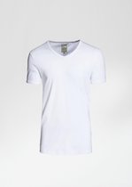 CHASIN' T-shirt V-Hals CAVE-B Wit (5212.400.012 - E10)
