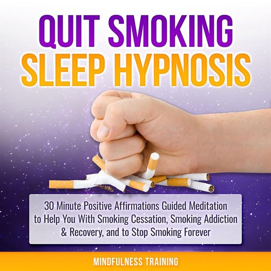 Quit Smoking Sleep Hypnosis: 30 Minute Positive Affirmations ... - cover