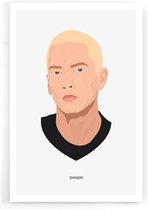 Walljar - Eminem - Muurdecoratie - Poster