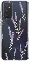 Casetastic Samsung Galaxy A72 (2021) 5G / Galaxy A72 (2021) 4G Hoesje - Softcover Hoesje met Design - Wonders of Lavender Print