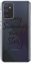 Casetastic Samsung Galaxy A72 (2021) 5G / Galaxy A72 (2021) 4G Hoesje - Softcover Hoesje met Design - Summer Story Print