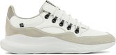 Floris van Bommel Mannen Leren Lage sneakers / Herenschoenen  16281 - Wit - Maat 42
