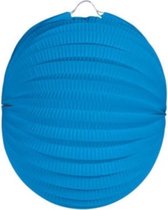Folat Lampion 21 X 22 Cm Papier Blauw