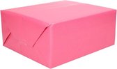 4x rollen inpakpapier dubbelzijdig groen/roze 200 x 70 cm - Cadeaupapier