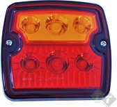 Led achterlicht, Ledlamp 6 LEDs, achterlichten, verlichting