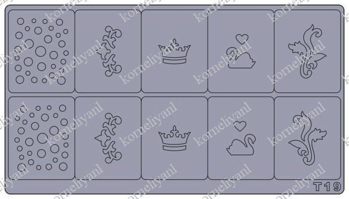 Goedkoopste Korneliya Airbrush - Aeropuffing Sjabloon T19