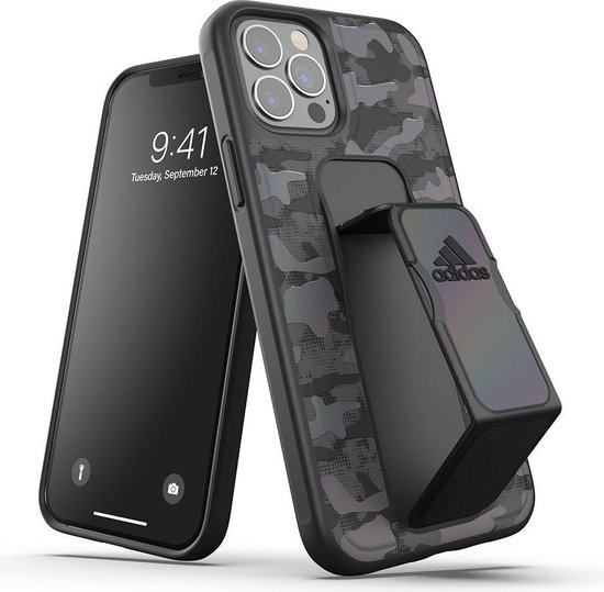 Adidas - iPhone 12 Pro Hoesje - Grip Case Camouflage Zwart | bol.com
