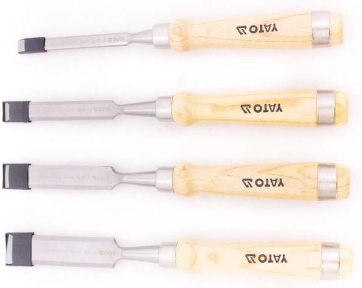 Yato Steekbeitelset  - 4-delig - 38 x 25 x 2.8 cm - Houtbeitels - steekbeitels