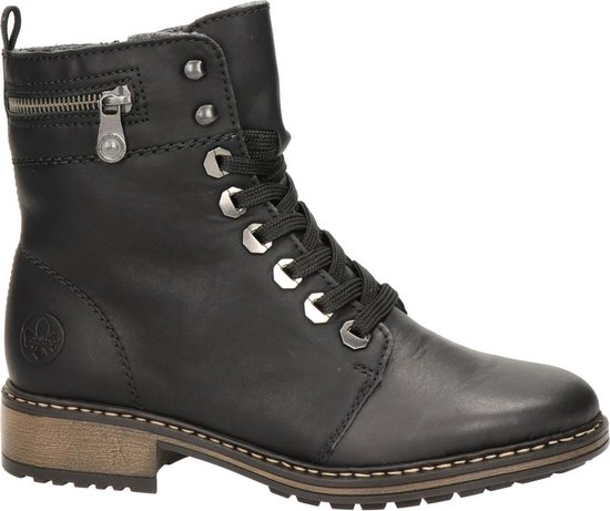 Rieker Veterboots zwart Synthetisch 172209 - Dames - Maat 38 | bol.com
