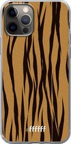 6F hoesje - geschikt voor iPhone 12 Pro - Transparant TPU Case - Tiger Print #ffffff