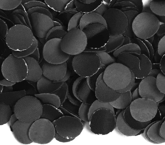 Luxe zwarte confetti 1 kilo - Feestconfetti - versieringen | bol.com