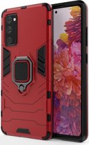 Samsung Galaxy S20 FE Hoesje met Ring Kickstand Rood