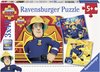 Ravensburger puzzel Brandweerman Sam: Bij gevaar Sam roepen - 3x49 stukjes - kinderpuzzel