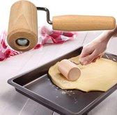 Rouleau de plaque à pâtisserie - Rouleau d'angle conique en bois de hêtre FSC® - Rouleau à pâtisserie pour coins de plaque à pâtisserie - Abaisser la pâte uniformément sur le bord