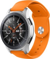 Siliconen Smartwatch bandje - Geschikt voor  Samsung Galaxy Watch sport band 46mm - oranje - Horlogeband / Polsband / Armband