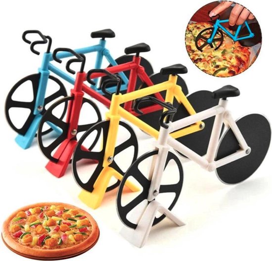 Boek biografie Geletterdheid JouwProducten - Fiets pizzames - fiets pizzasnijder - fiets pizza cutter -  leuke... | bol.com
