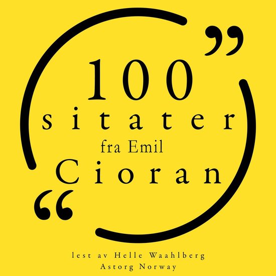 100 sitater fra Emil Cioran - cover