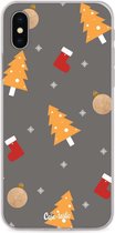 Casetastic Apple iPhone X / iPhone XS Hoesje - Softcover Hoesje met Design - Christmas Decoration Print