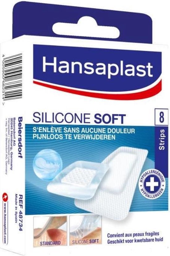Hansaplast Silicone Soft 8 stuks | bol.com