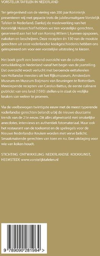 Vorstelijk tafelen in Nederland