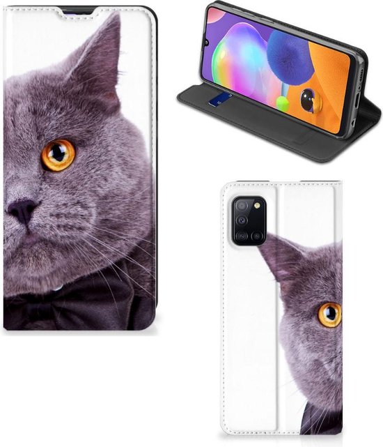 Flipcover Samsung Galaxy A31 Phone Case Cat