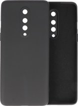 OnePlus 8 Hoesje Fashion Color Backcover Telefoonhoesje Zwart