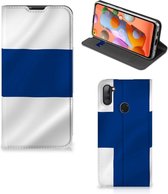 Hoesje Geschikt voor Samsung Galaxy M11 | A11 Bookcase Finse Vlag