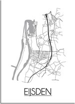 Eijsden Plattegrond poster A4 poster (21x29,7cm) - DesignClaud