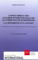 International - L'effet direct des accords internationaux de la Communauté européenne