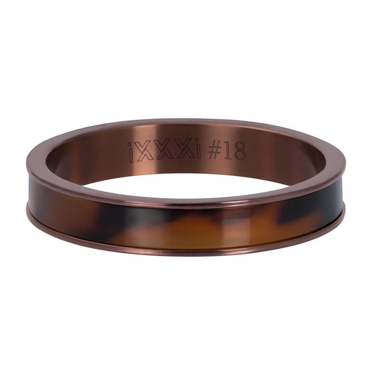 iXXXi Jewelry Vulring 4 mm Tiger Bruin - maat 19