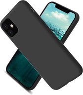 BixB iPhone 12 Mini Hoesje Nano Siliconen Backcover - Soft TPU case met micro fiber - Wijnrood
