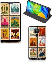 Beschermhoesje Xiaomi Redmi Note 9 Telefoonhoesje Design Postzegels