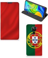 GSM Hoesje Xiaomi Redmi Note 9 Bookcase Portugese Vlag