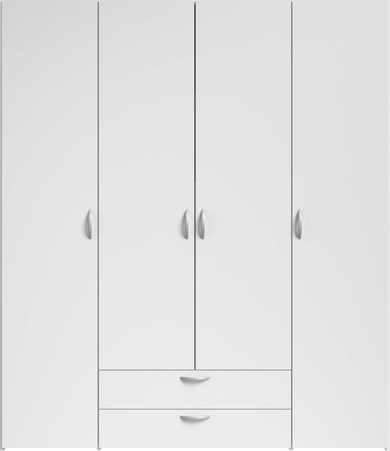 VARIA Kledingkast met 4 deuren wit decor L 160 cm | bol.com