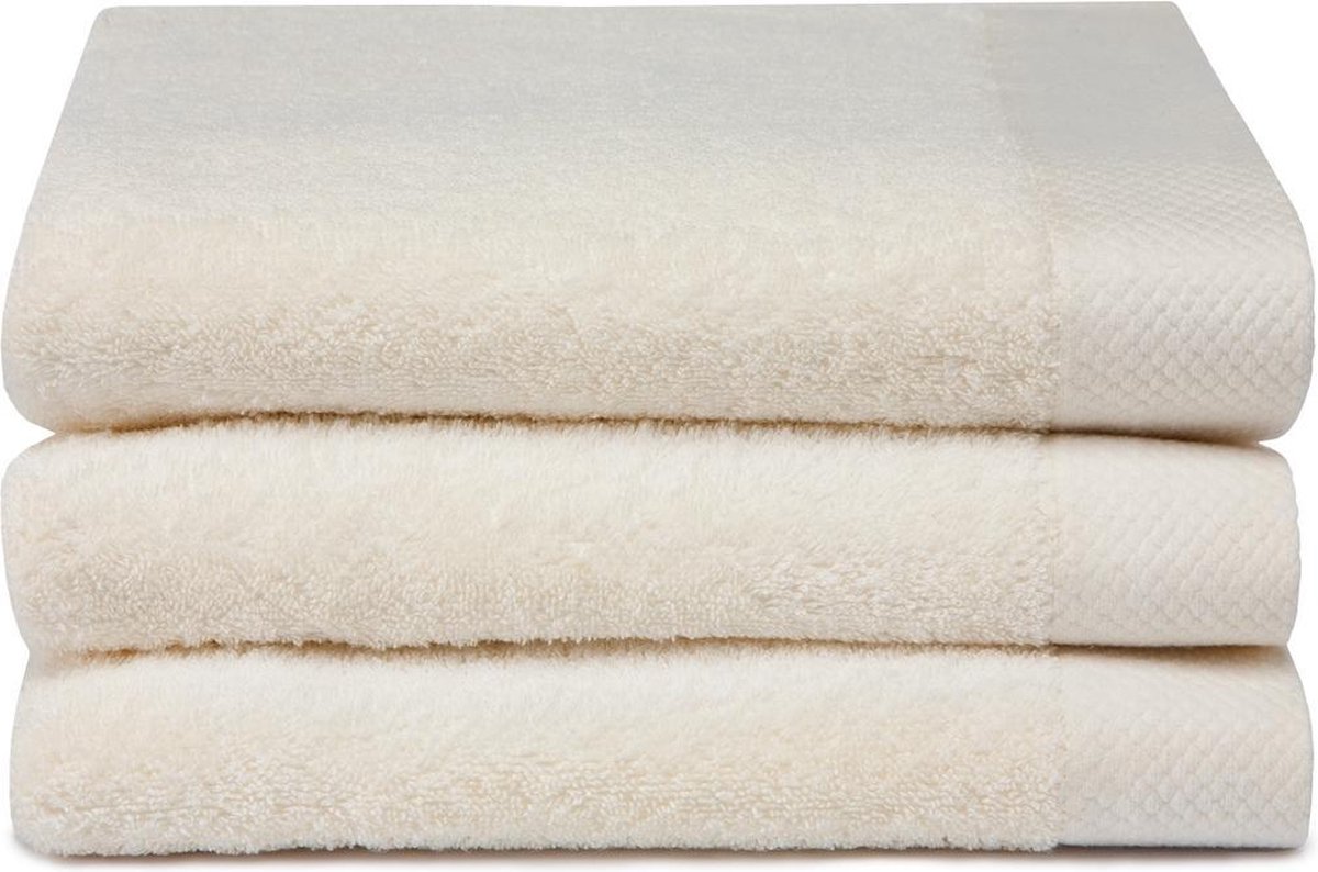 Seahorse Pure badlakens 70x140 cm - Set van 5 - Creme