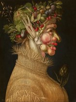 Diamond Painting 4 Seizoenen Zomer Giuseppe Arcimboldo Diamond Painting 45x60cm. DP Volledige bedekking - Vierkante steentjes - diamondpainting inclusief tools