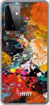 6F hoesje - geschikt voor Samsung Galaxy A72 -  Transparant TPU Case - Colourful Palette #ffffff