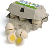 6 Eieren om te snijden in een eierdoos