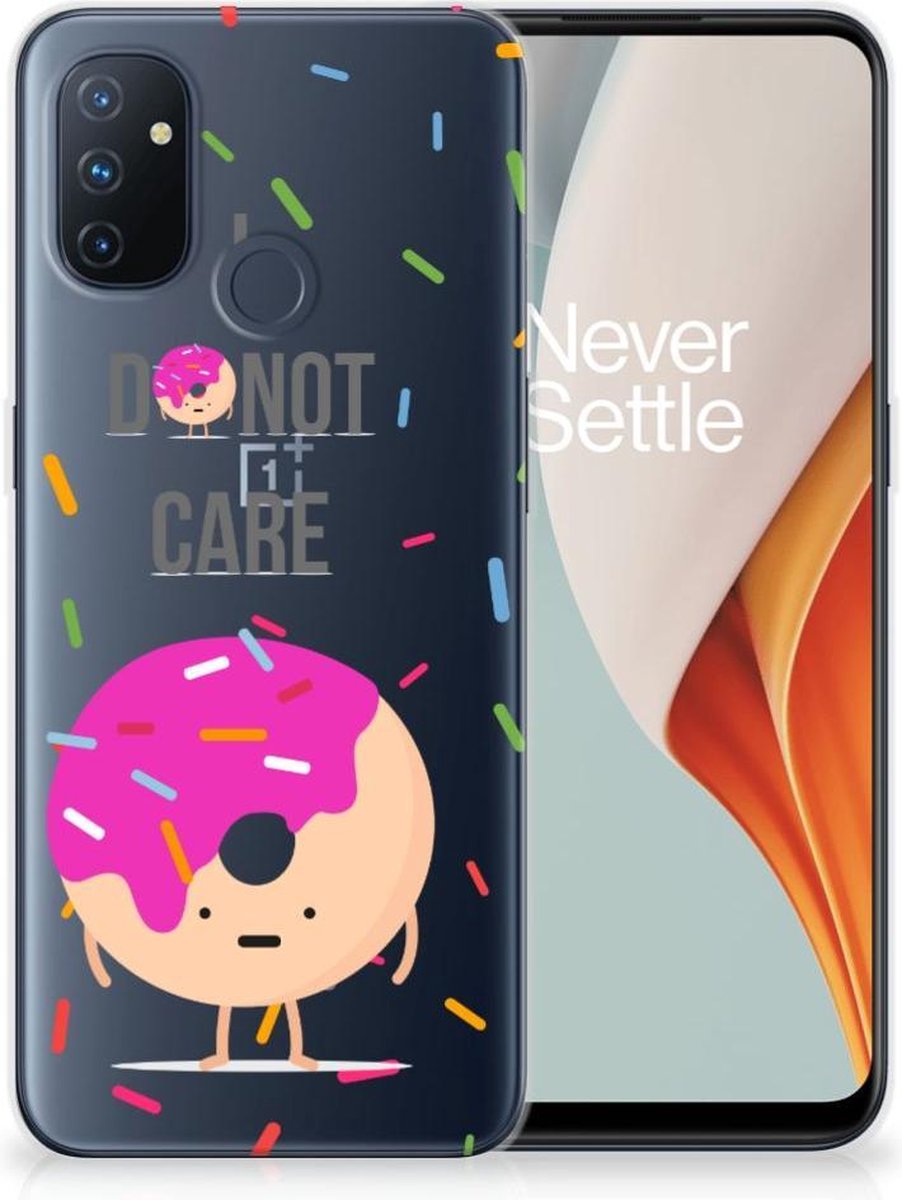 OnePlus Nord N100 Siliconen Case Donut Roze
